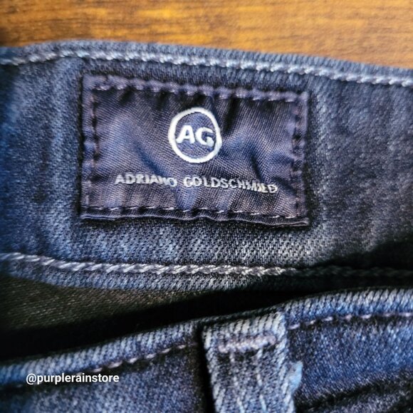 AG Adriano Goldschmied Jeans 28 Farrah Skinny Ankle High Rise Dark Wash Strech - Picture 5 of 12